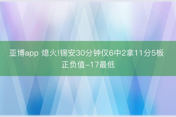 亚博app 熄火!锡安30分钟仅6中2拿11分5板 正负值-17最低