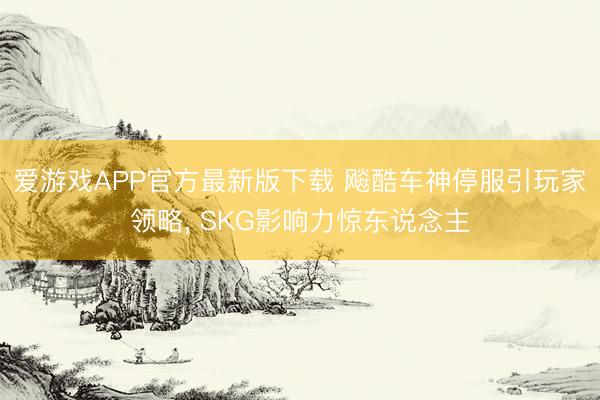 爱游戏APP官方最新版下载 飚酷车神停服引玩家领略, SKG影响力惊东说念主